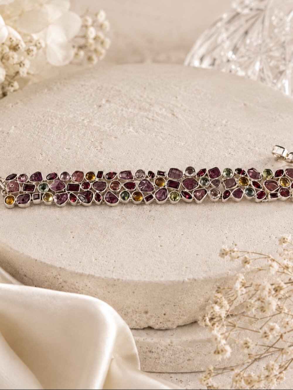 Multi-Tourmaline Link Bracelet